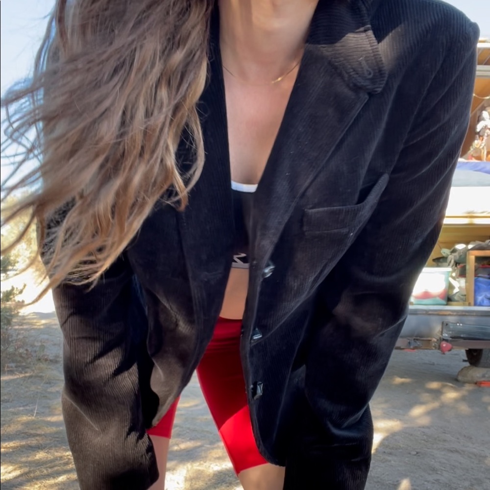 Ralph Lauren Black Corduroy Blazer
